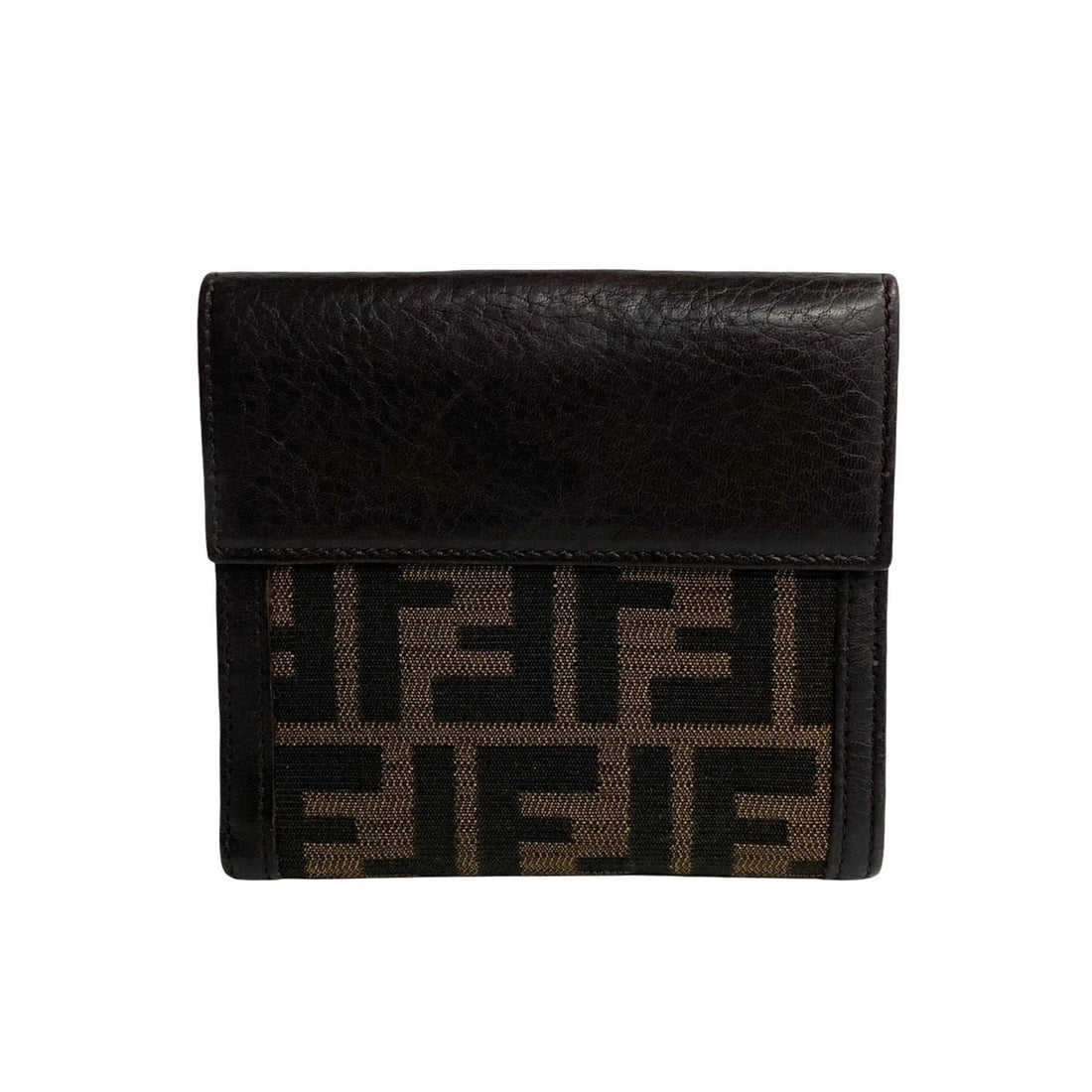 Fendi Zucca Canvas Bifold Wallet  Canvas Short Wallet in Great Condition