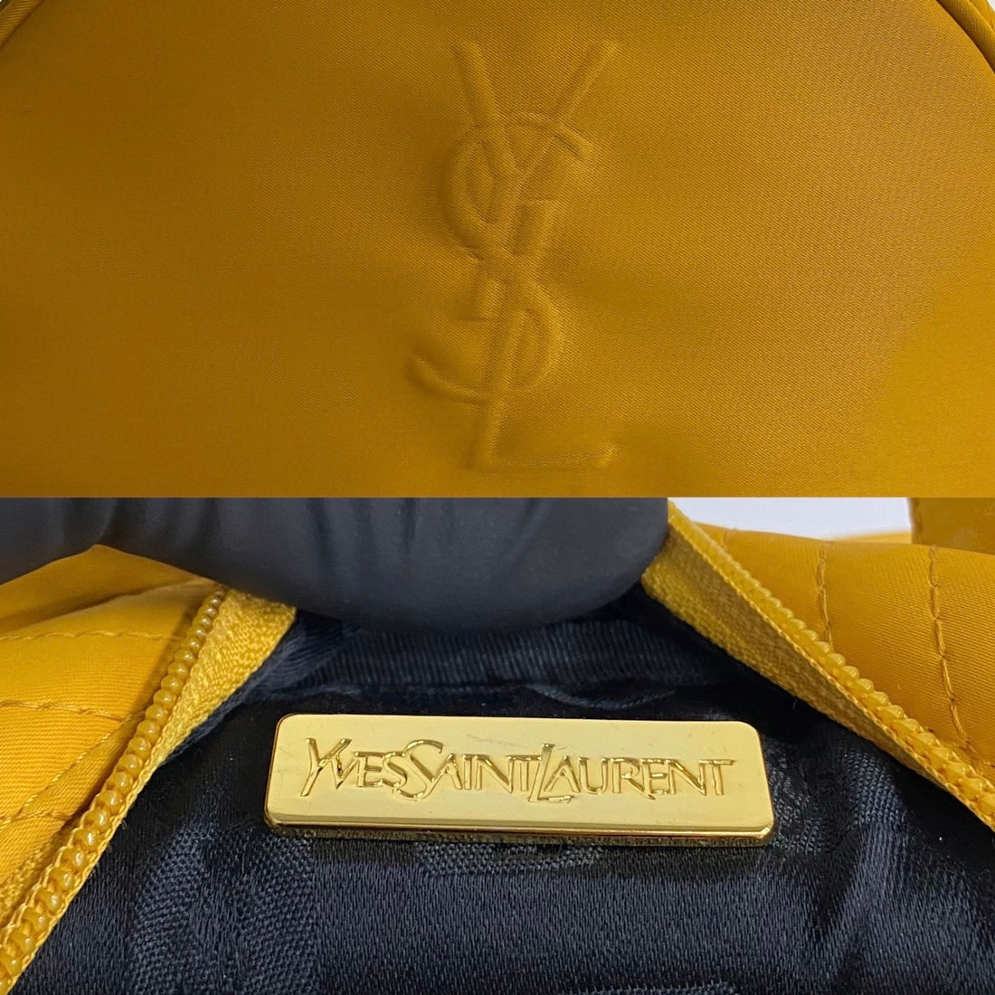 Yves Saint Laurent Nylon Mini Boston Bag Canvas Handbag in Very Good Condition