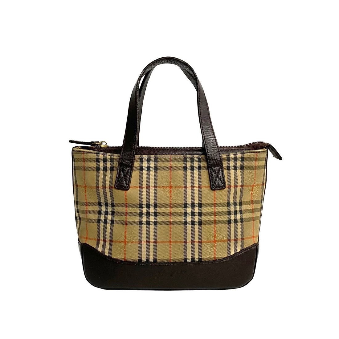 Burberry Haymarket Check Handbag Canvas Handbag