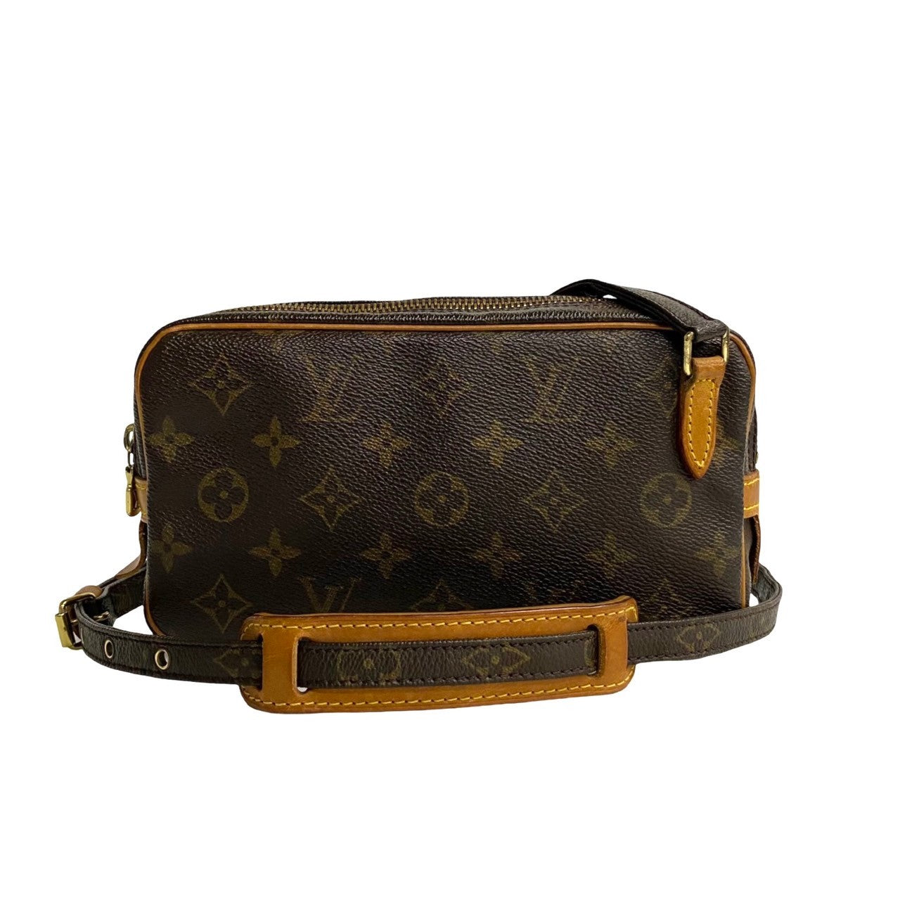Louis Vuitton Pochette Marly Bandouliere Canvas Shoulder Bag M51828 in Good condition