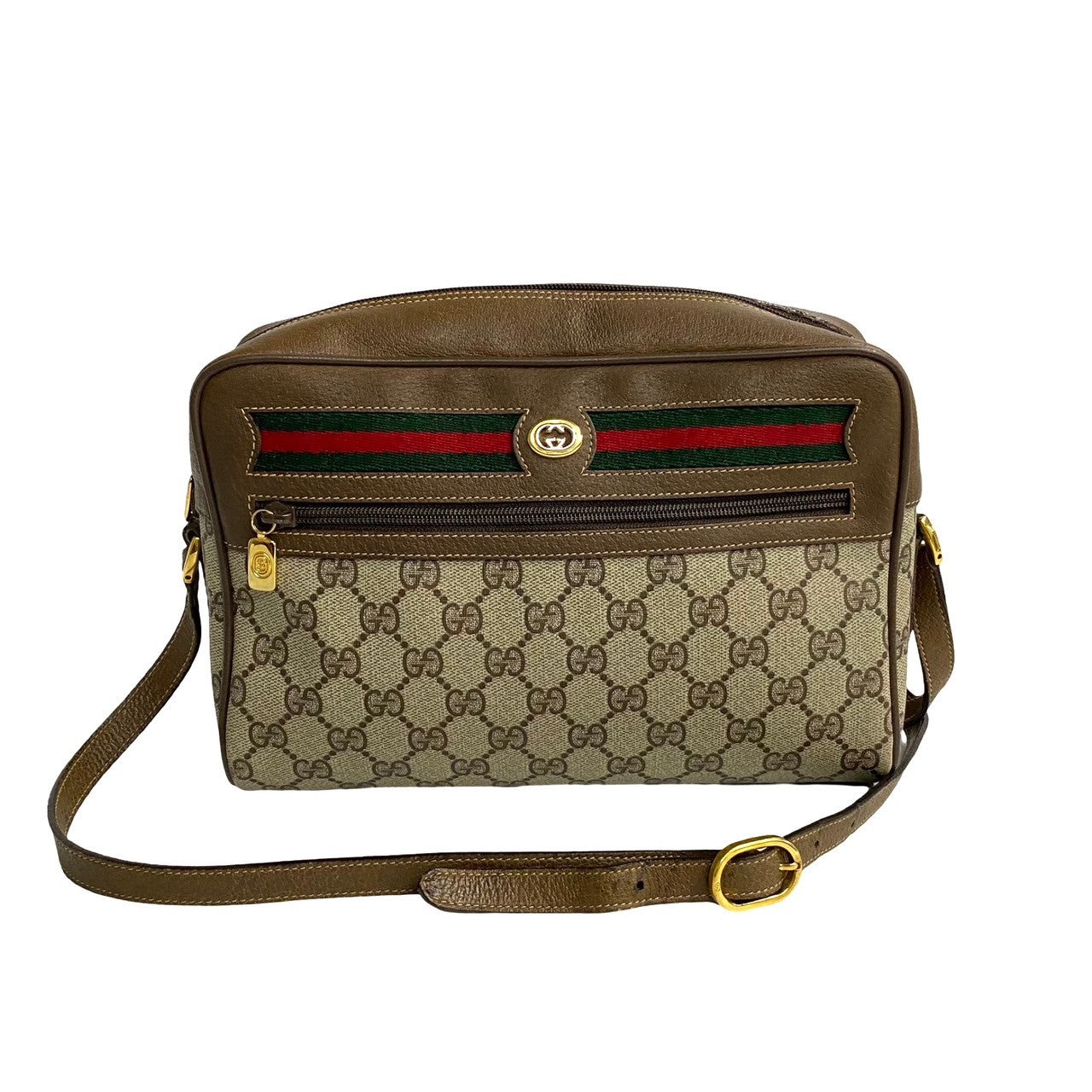 Gucci GG Supreme Ophidia Crossbody Bag  Canvas Crossbody Bag in Good condition