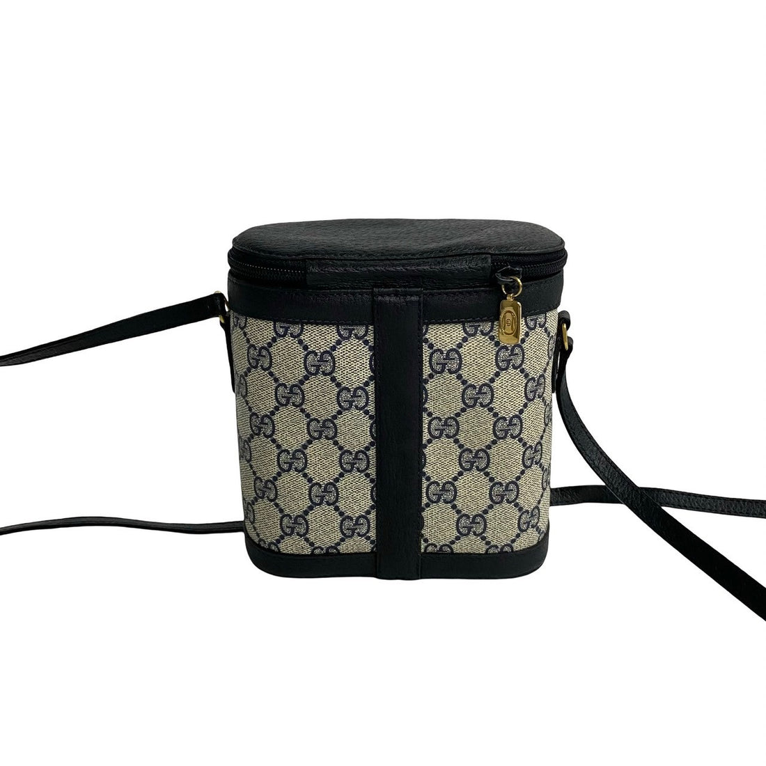 Gucci GG Canvas Web Vanity Bag  Leather Crossbody Bag in Very Good Condition