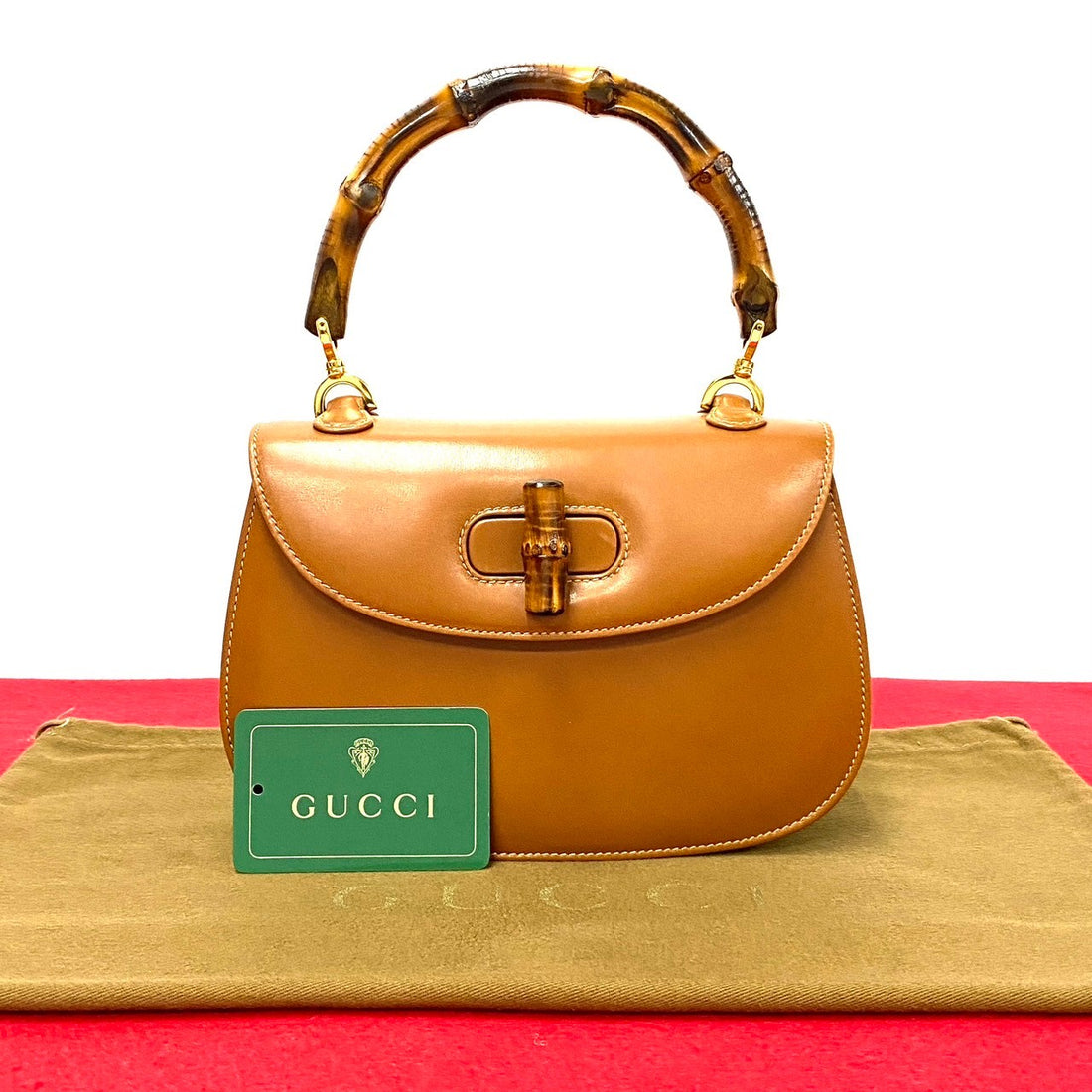 Gucci Leather Bamboo Handbag Leather Handbag 000 46 0188