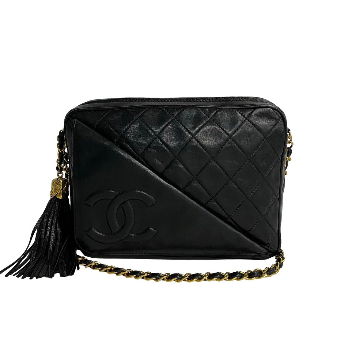 Chanel CC Matelasse Camera Bag  Leather Crossbody Bag