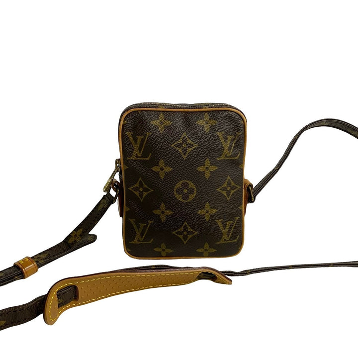 Louis Vuitton Mini Danube Canvas Crossbody Bag M45268 in Very Good Condition