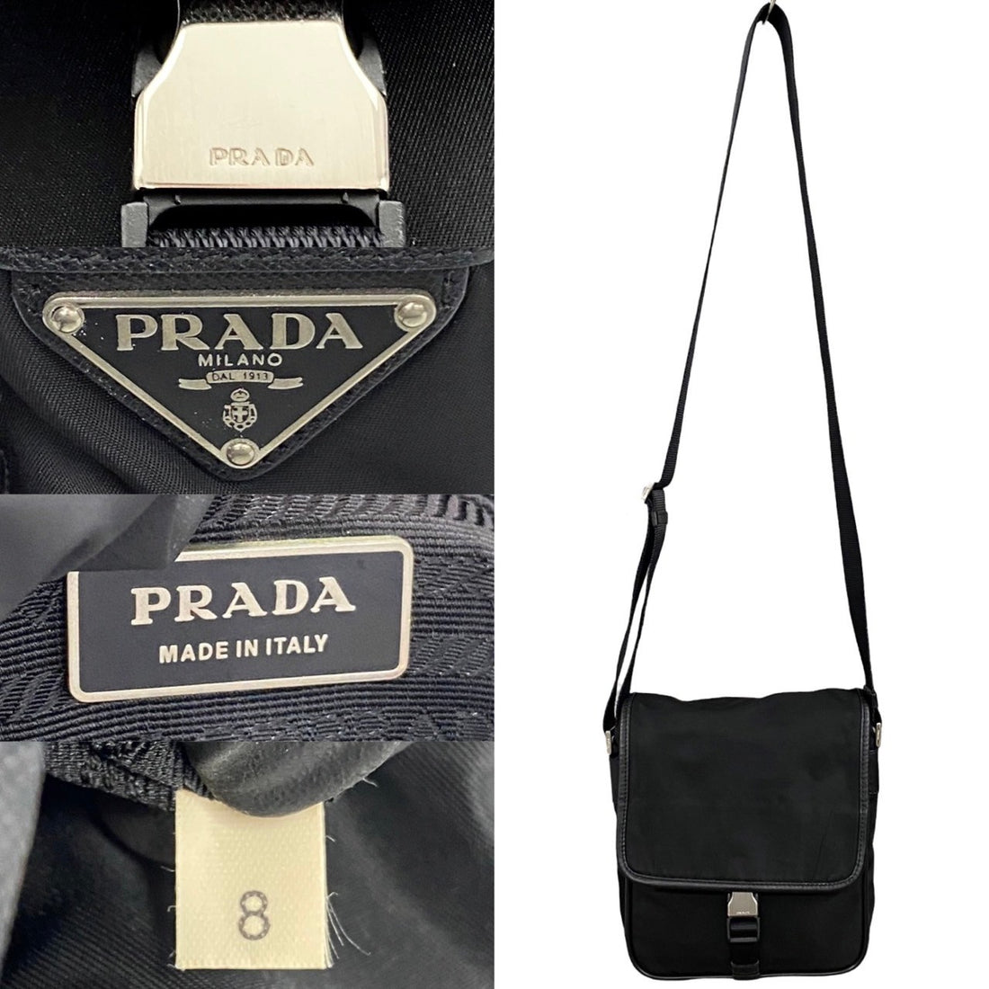 Prada Tessuto Crossbody Bag  Canvas Crossbody Bag in Very Good Condition