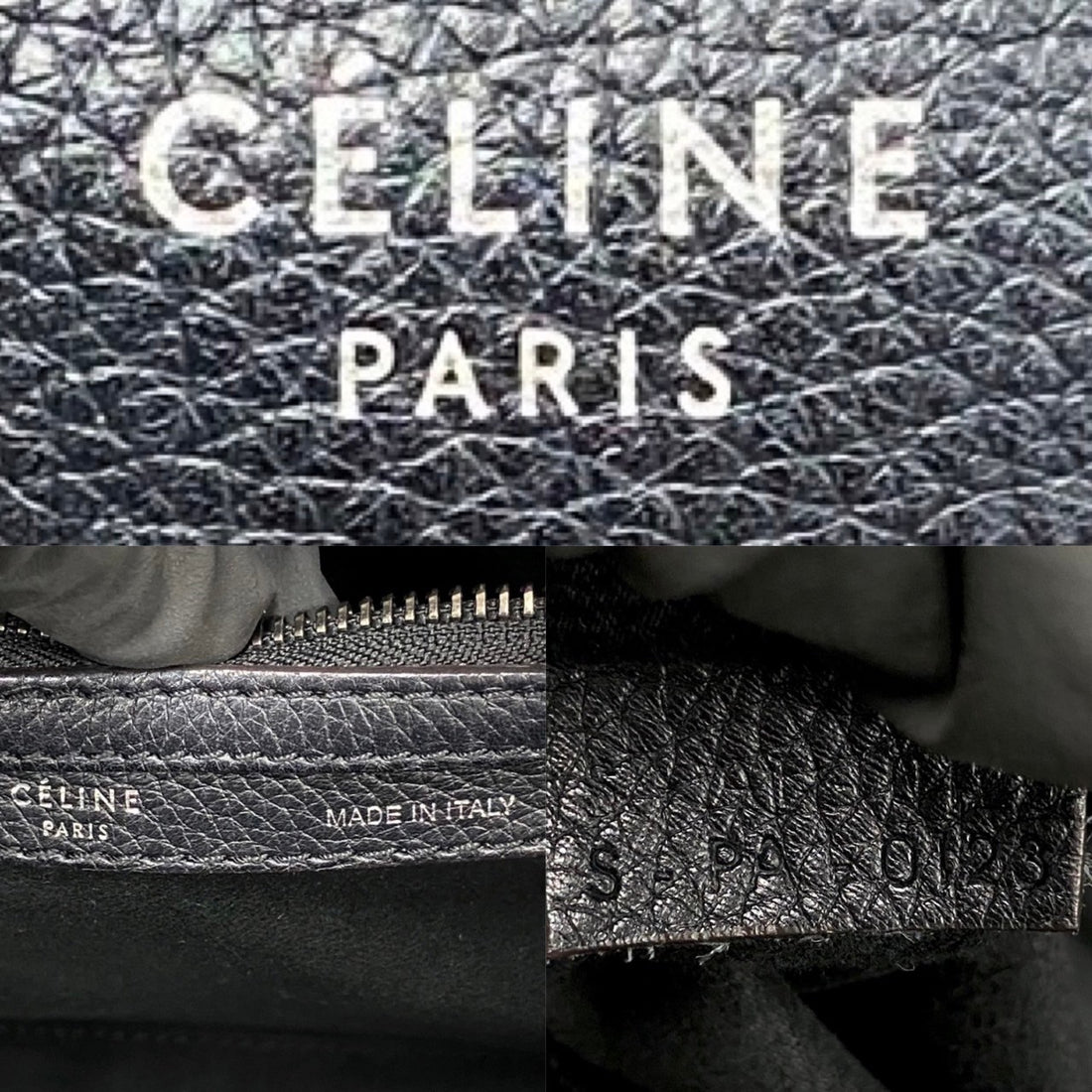 Celine Micro Leather Luggage Tote Leather Tote Bag