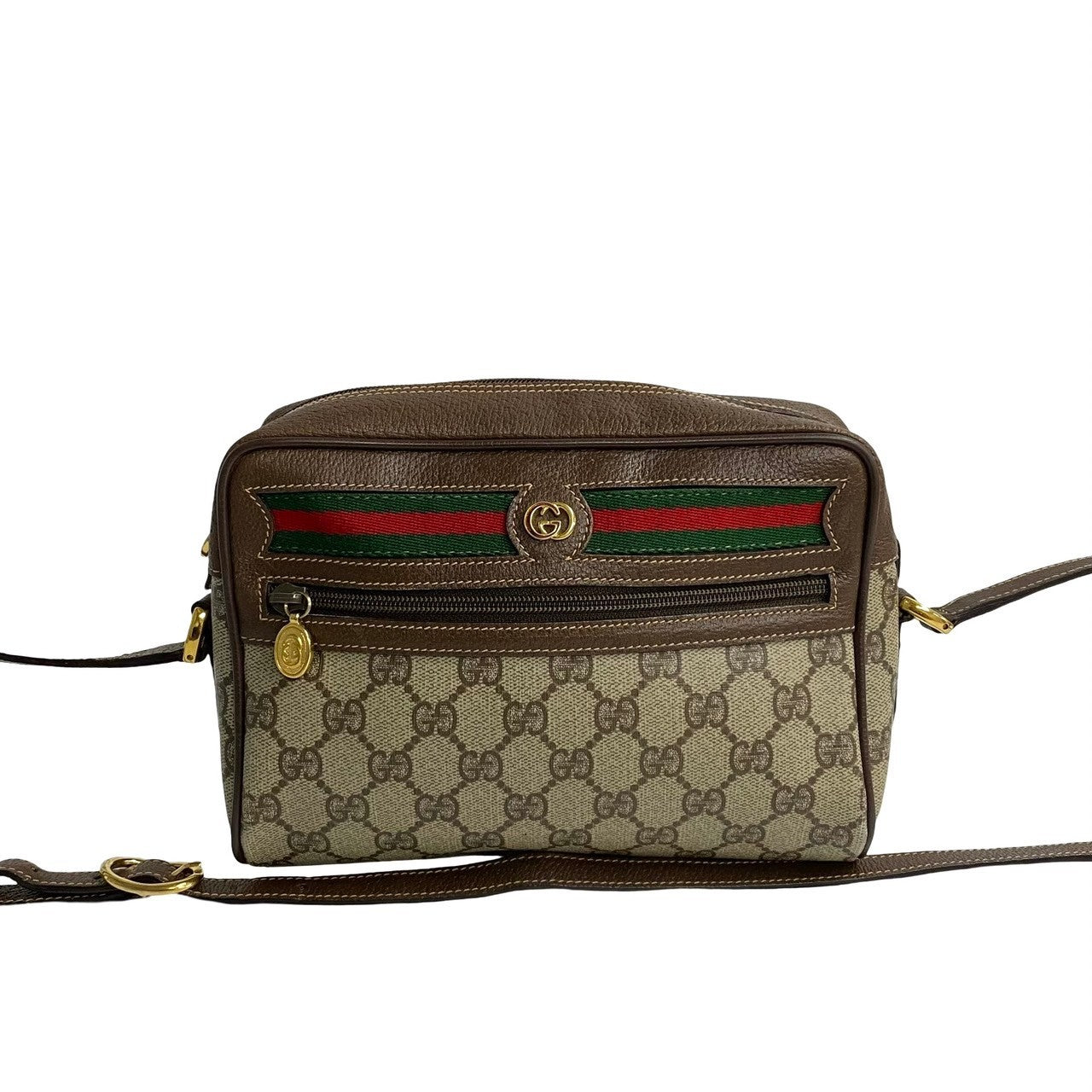 Gucci GG Supreme Ophidia Crossbody Bag  Canvas Crossbody Bag in Very Good Condition