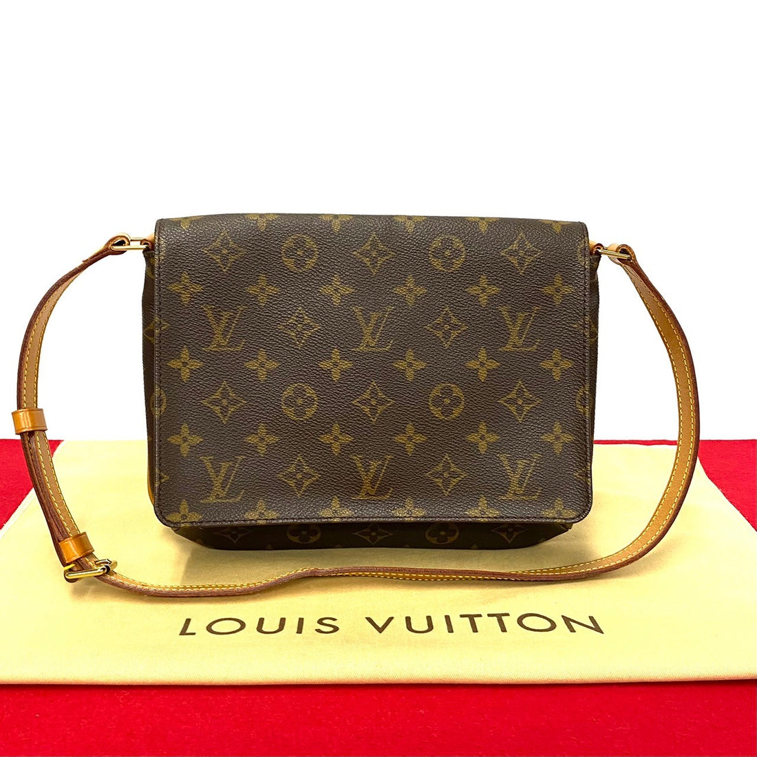 Louis Vuitton Musette Tango Canvas Shoulder Bag M51257 in Very Good Condition