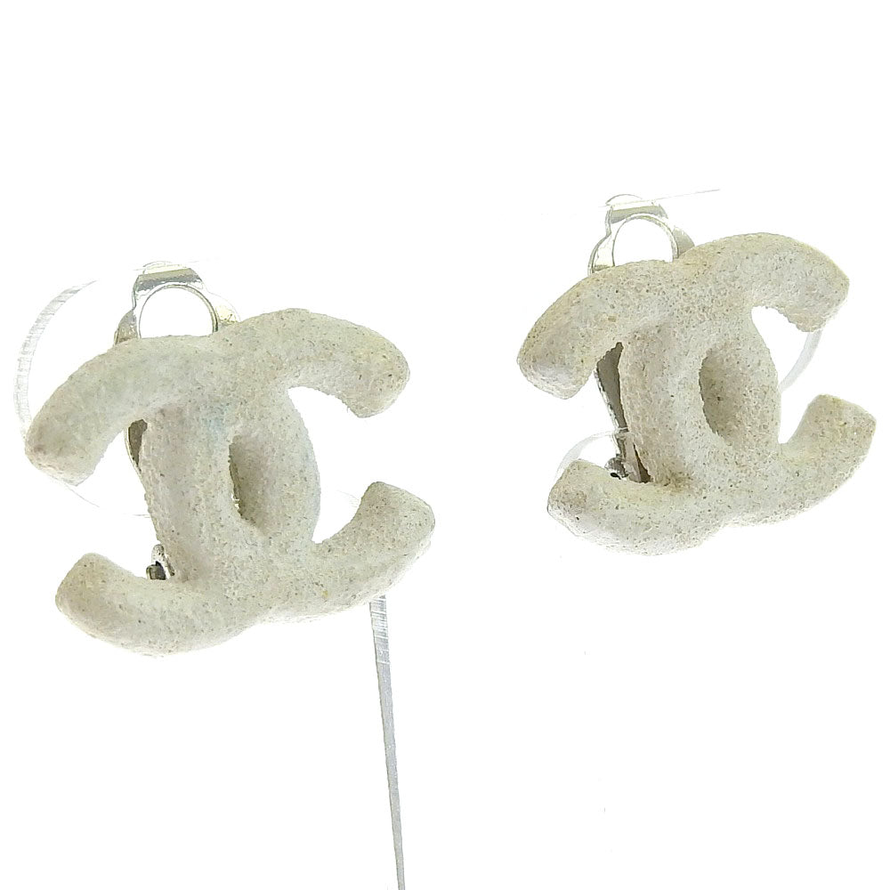 Chanel Coco Mark Metal Earrings