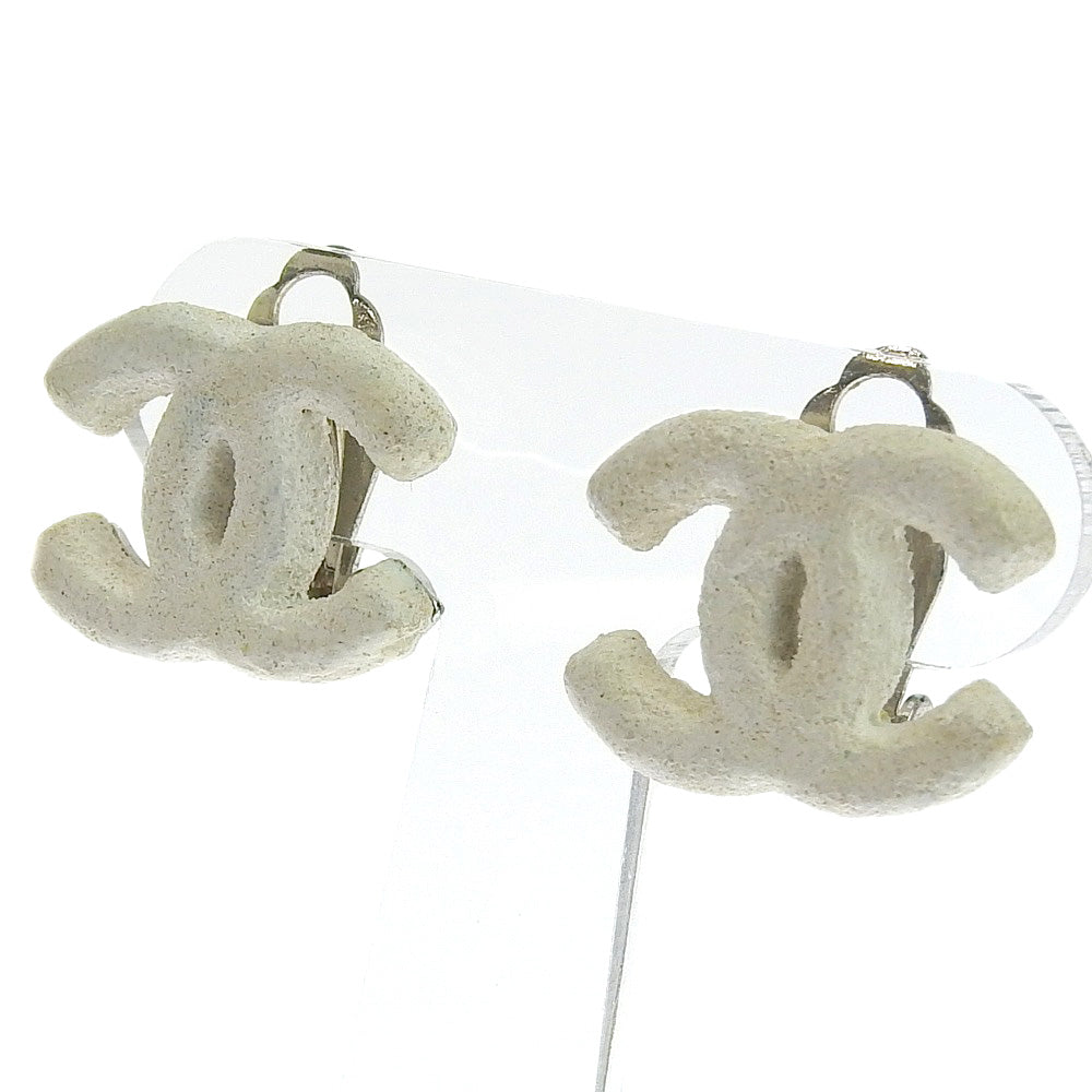 Chanel Coco Mark Metal Earrings