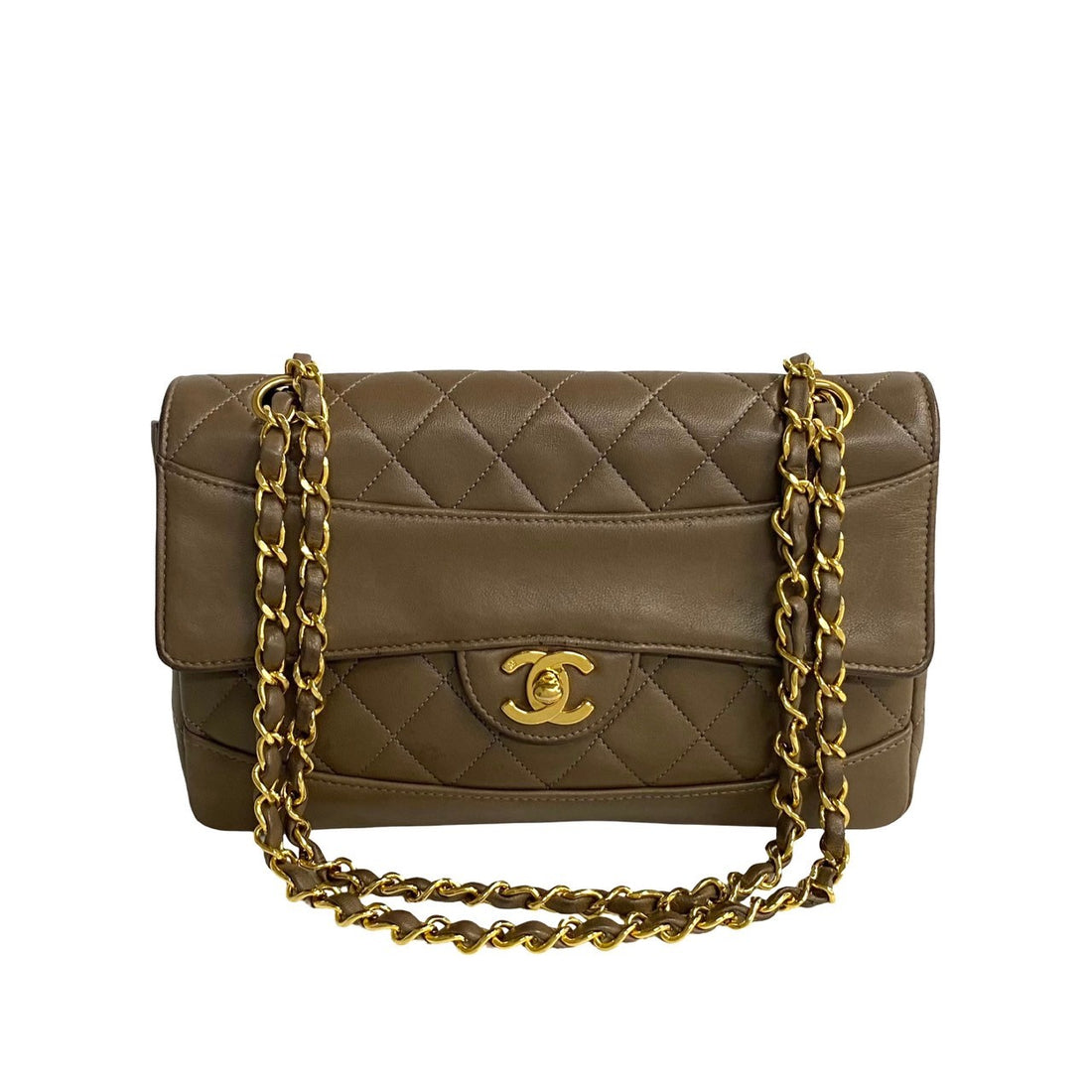 Chanel CC Quilted Leather Shoulder Bag Leather Shoulder Bag