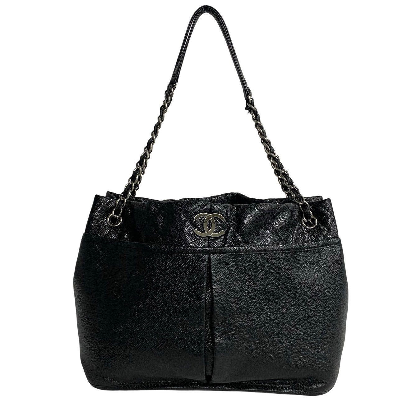 Chanel Matelasse Coco Caviar Skin Chain Semi Shoulder Bag Leather Shoulder Bag 21559 in Good condition