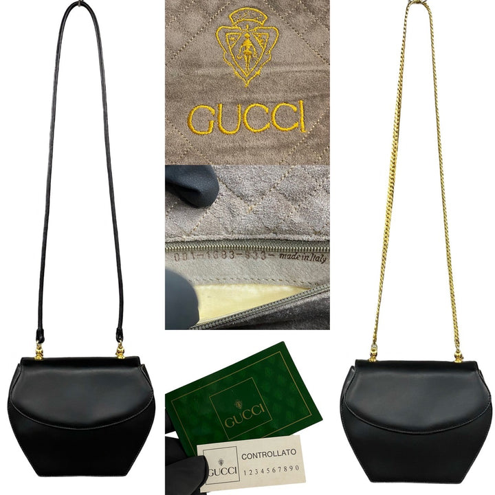 Gucci Leather Chain Crossbody Bag  Leather Crossbody Bag