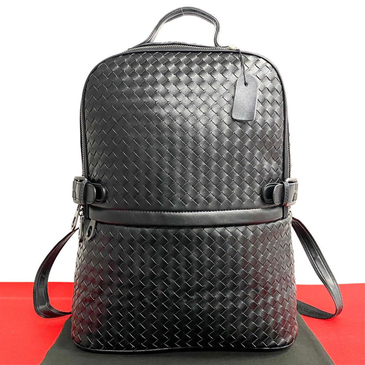 Bottega Veneta Intrecciato Backpack Leather Backpack in Excellent condition