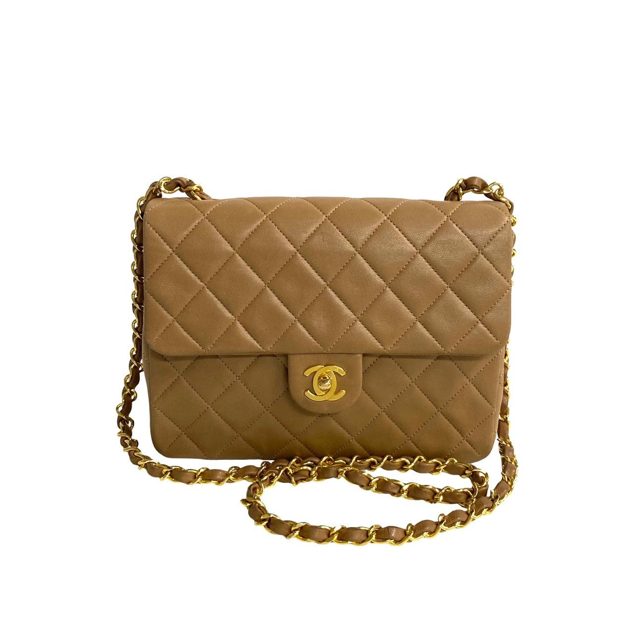 Chanel Matelasse Lambskin Chain Mini Shoulder Bag Leather Shoulder Bag 34194 in Good condition