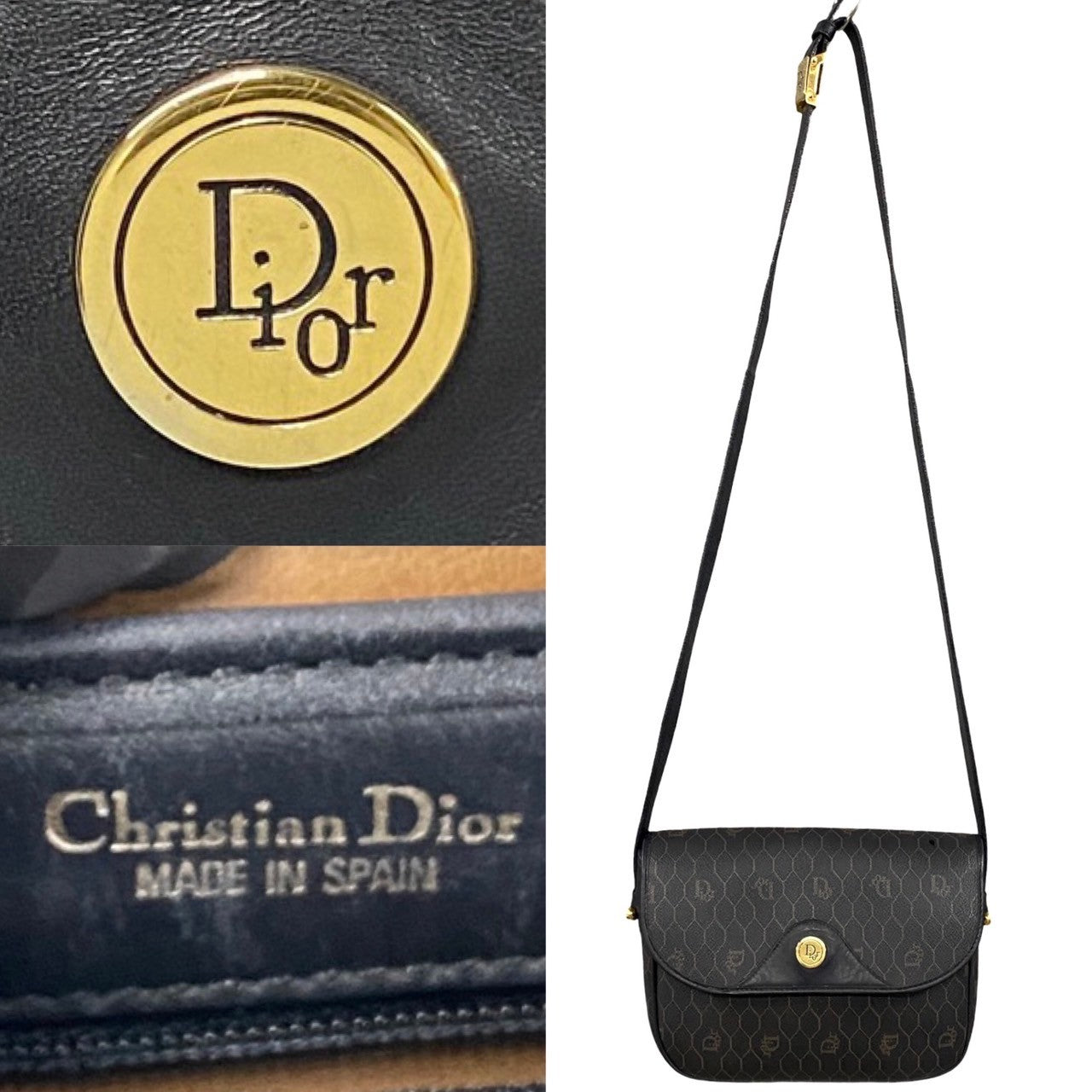 Dior Honeycomb Crossbody Bag  Leather Crossbody Bag in Very Good Condition