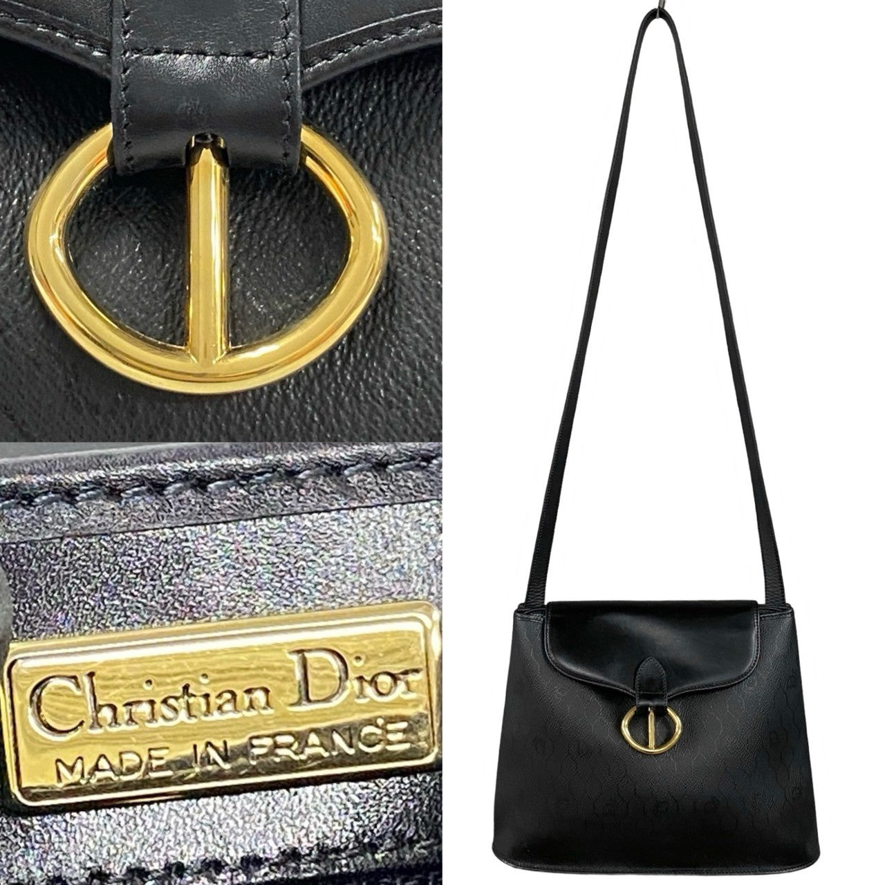 Dior Leather Honeycomb  Crossbody Bag  Leather Crossbody Bag