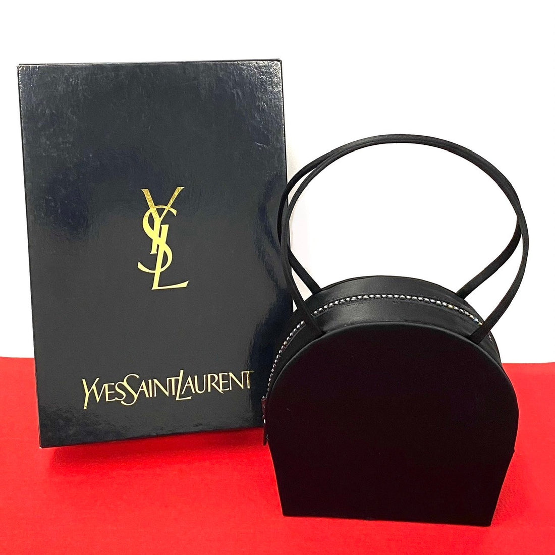 Yves Saint Laurent Rhinestone Satin Handbag Mini Canvas Handbag 32070