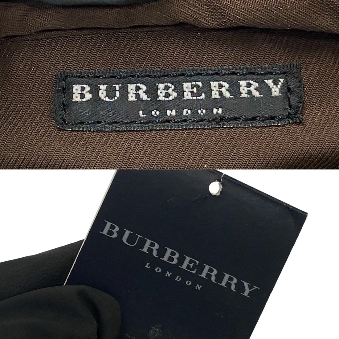 Burberry Check Mini Handbag Canvas Handbag 37705 in Very Good Condition