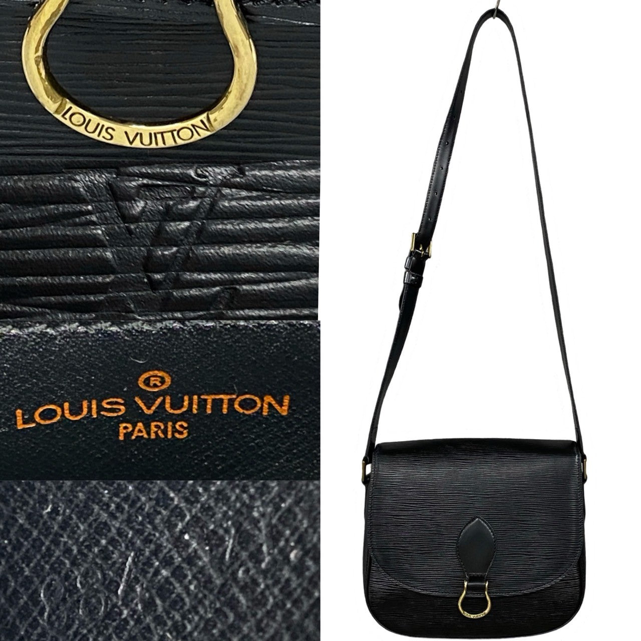 Louis Vuitton Saint Cloud MM Leather Crossbody Bag in Very Good Condition