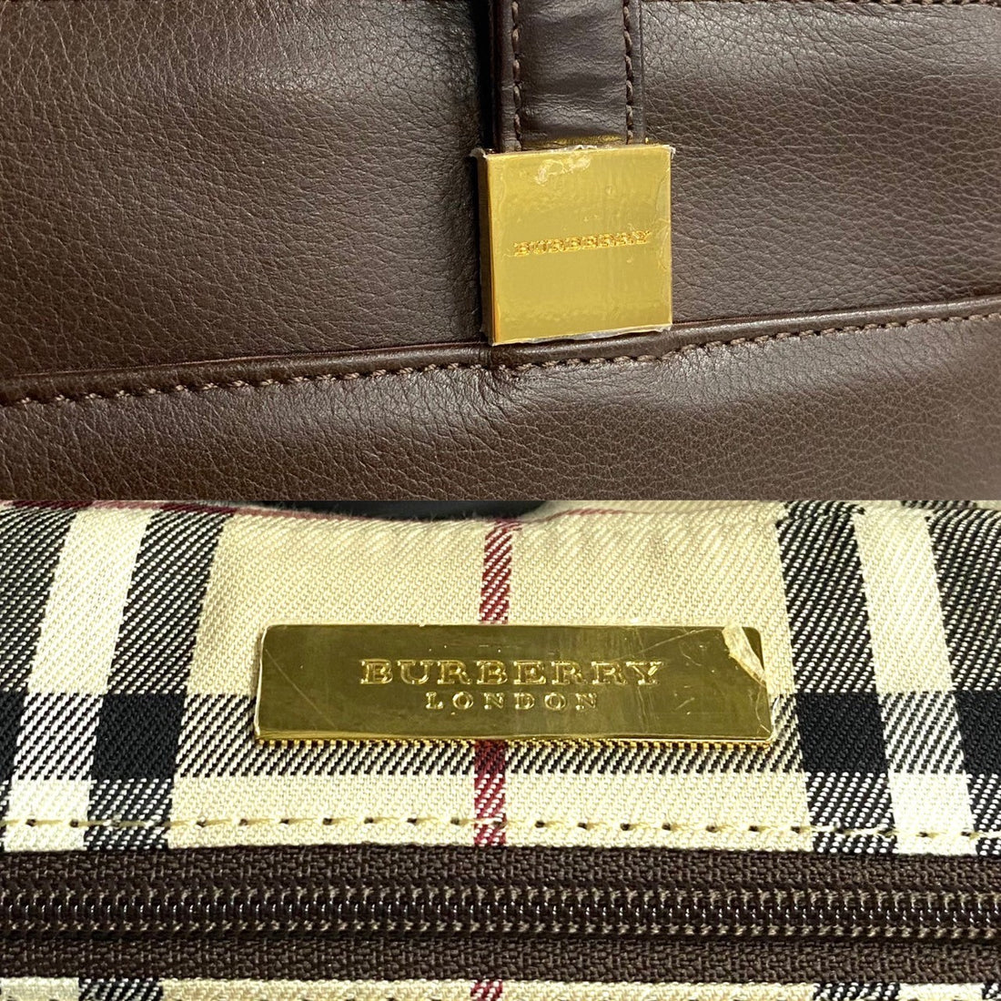 Burberry Leather Handbag Leather Handbag in Very Good Condition