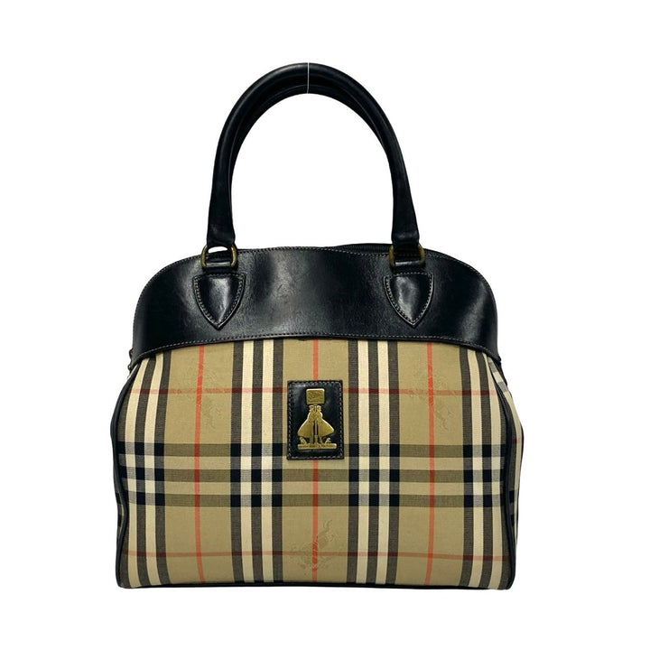 Burberry Haymarket Check Canvas Handbag Canvas Handbag 26240