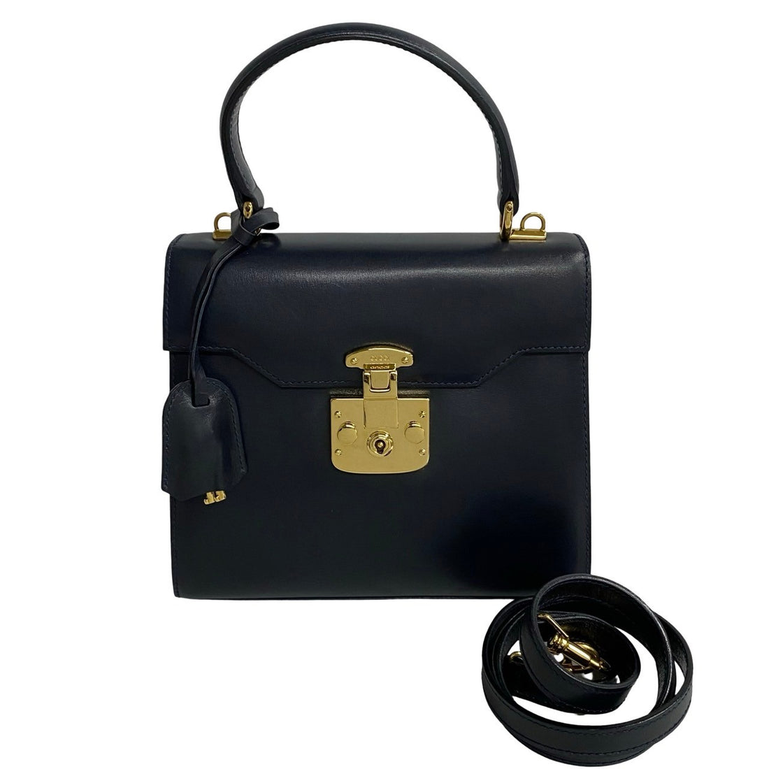 Gucci Leather Lady Lock Handbag  Leather Crossbody Bag