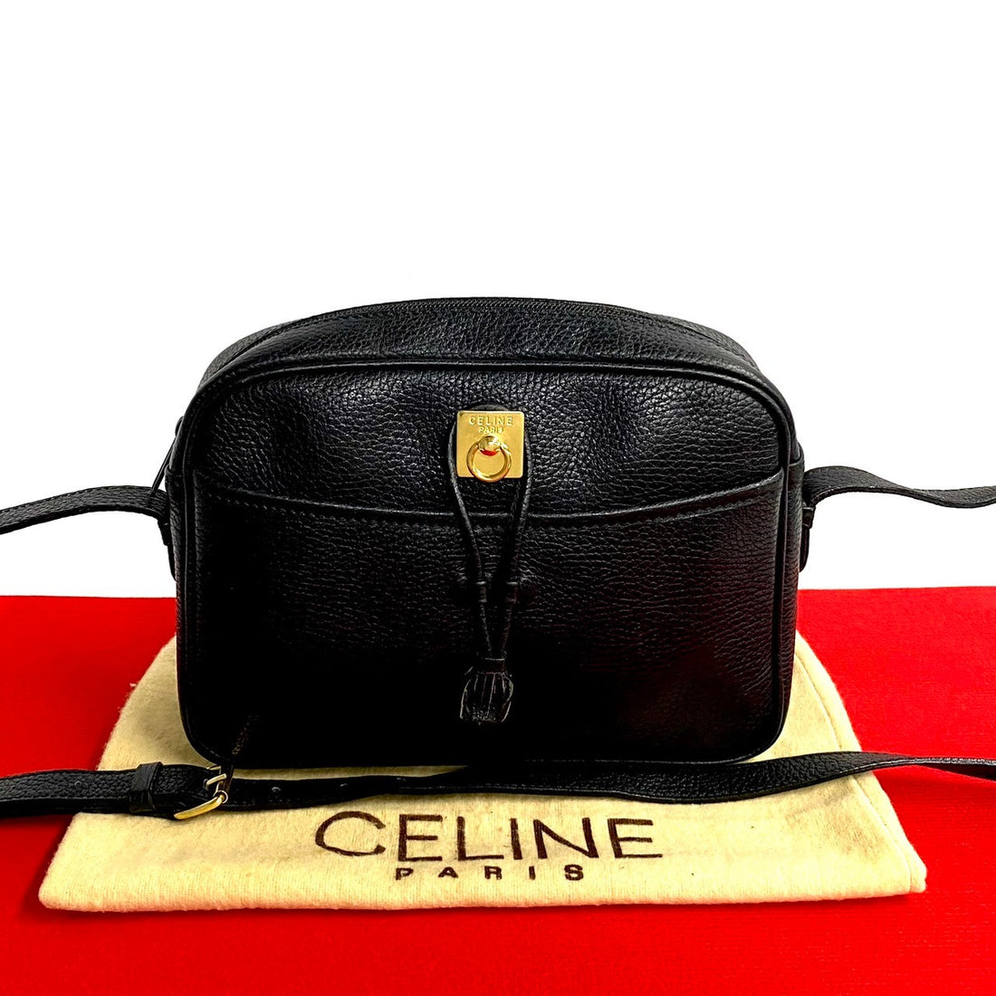 Celine Leather Crossbody Bag Leather Crossbody Bag in Very Good Condition