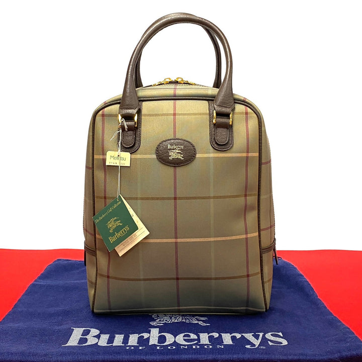 Burberry Check Canvas Handbag Canvas Handbag in Excellent Condition