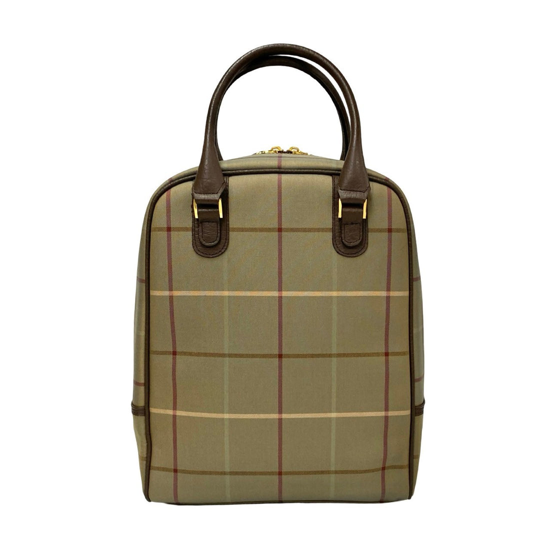 Burberry Check Canvas Handbag Canvas Handbag in Excellent Condition