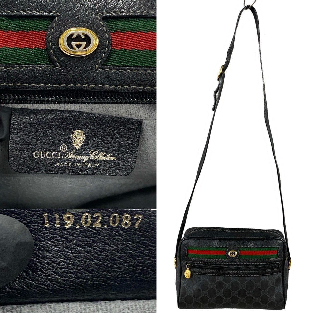 Gucci GG Supreme Ophidia Crossbody Bag  Canvas Crossbody Bag in Great Condition