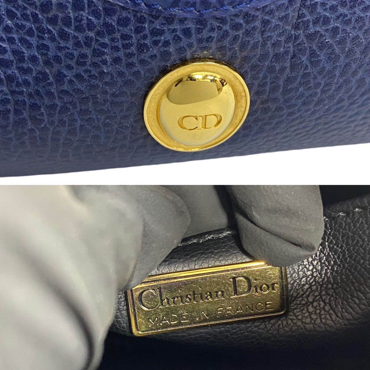 Dior Leather Handle Bag  Leather Handbag in Great Condition