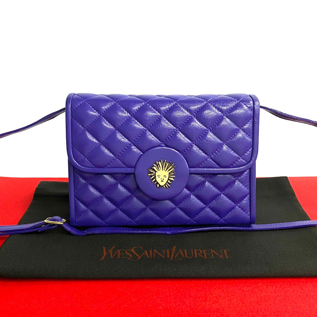 Yves Saint Laurent Quilted Leather Crossbody Bag Leather Crossbody Bag