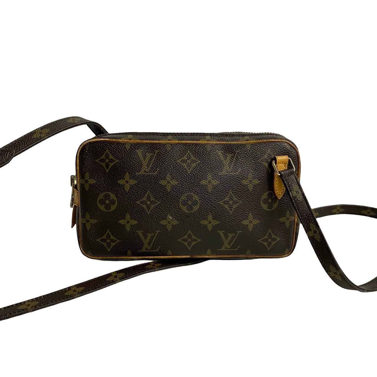 Louis Vuitton Pochette Marly Bandouliere Canvas Crossbody Bag in Very Good Condition