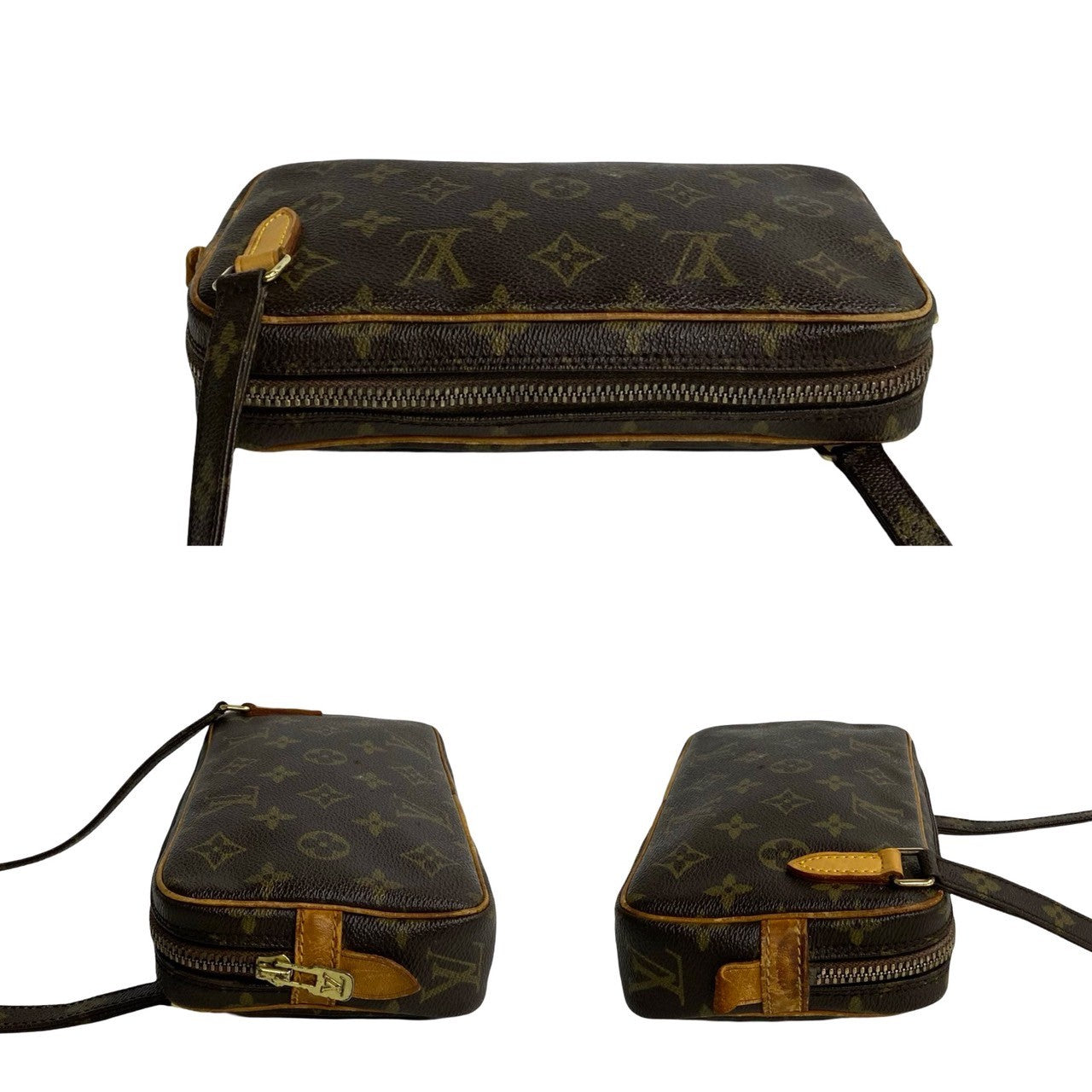 Louis Vuitton Pochette Marly Bandouliere Canvas Crossbody Bag in Very Good Condition