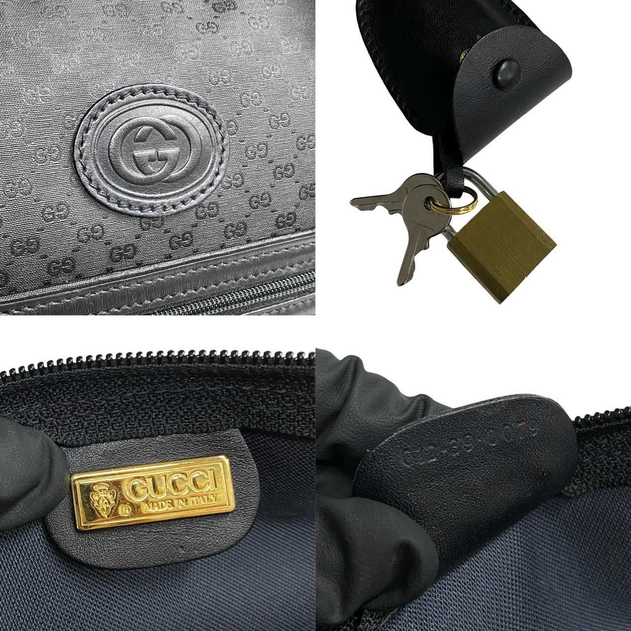 Gucci Microguccissima Duffle Bag  Leather Travel Bag in Great Condition