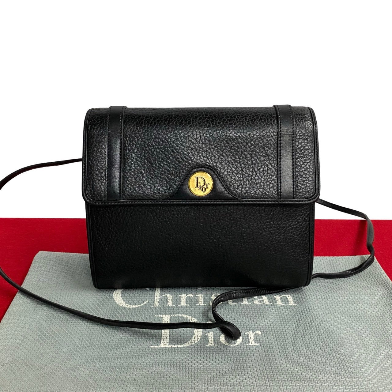 Dior Leather Logo Crossbody Bag  Leather Crossbody Bag in Very Good Condition