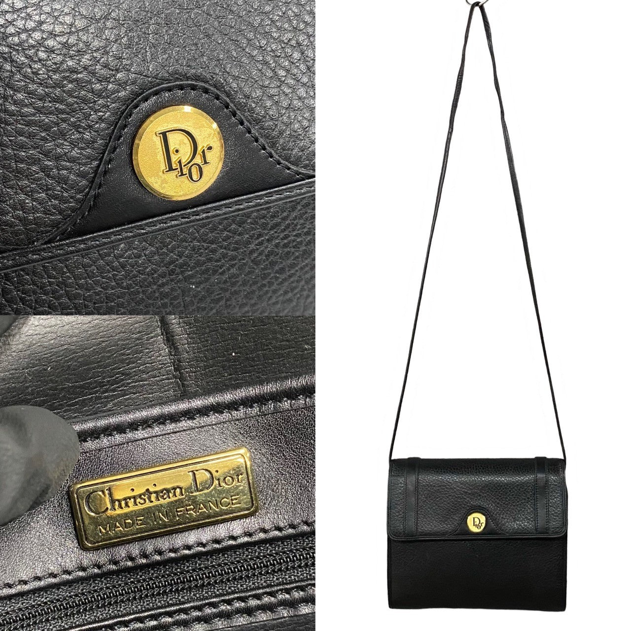 Dior Leather Logo Crossbody Bag  Leather Crossbody Bag in Very Good Condition