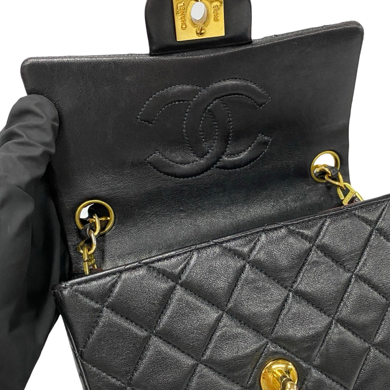 Chanel Lambskin Mini Matelasse Shoulder Bag