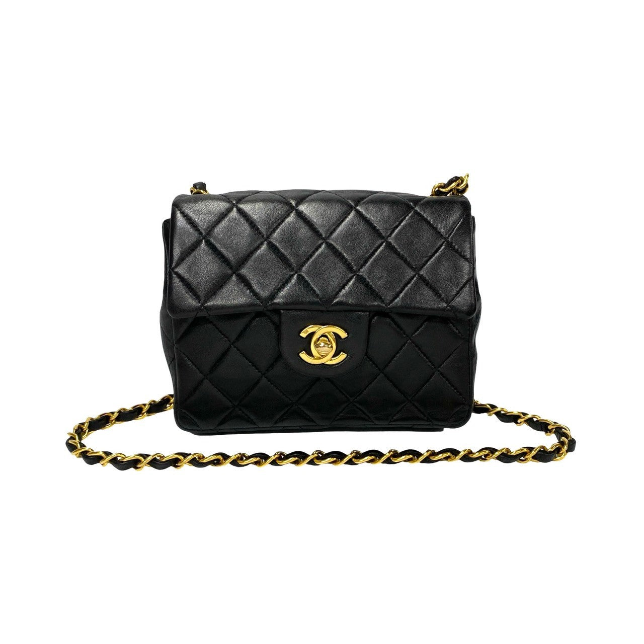 Chanel Lambskin Mini Matelasse Shoulder Bag