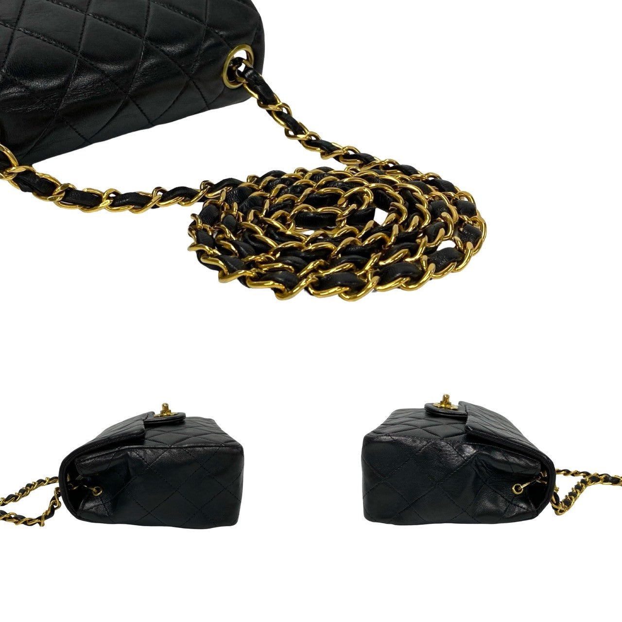 Chanel Lambskin Mini Matelasse Shoulder Bag