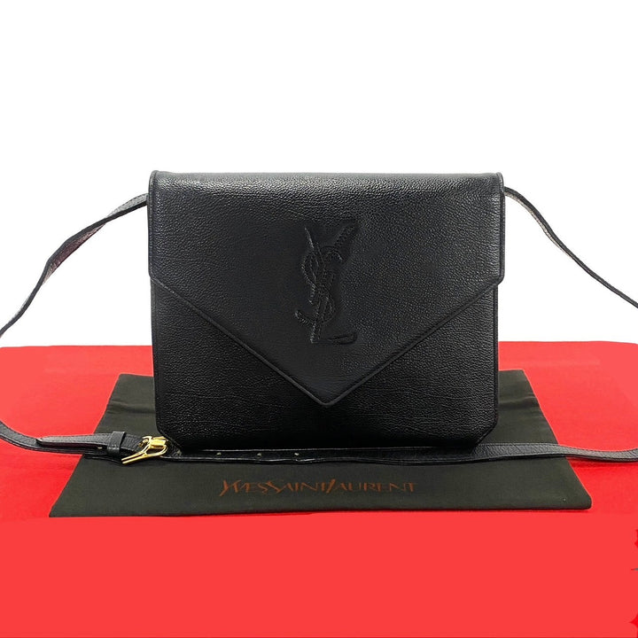 Yves Saint Laurent Leather Shoulder Bag Black