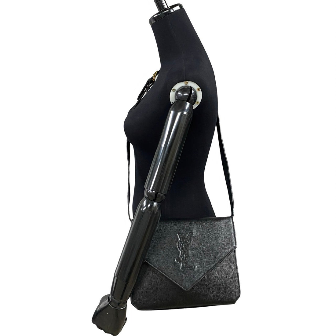 Yves Saint Laurent Leather Shoulder Bag Black