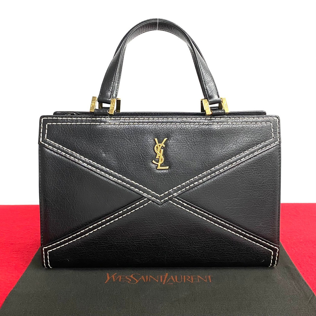 Yves Saint Laurent Leather Handbag Black