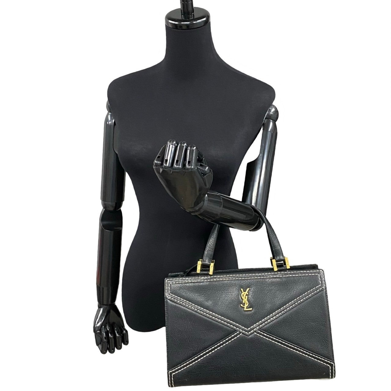 Yves Saint Laurent Leather Handbag Black