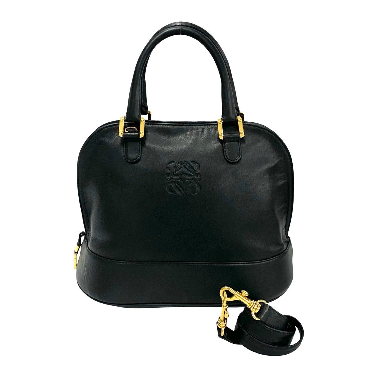 Loewe Anagram Logo 2way Handbag Black 33097