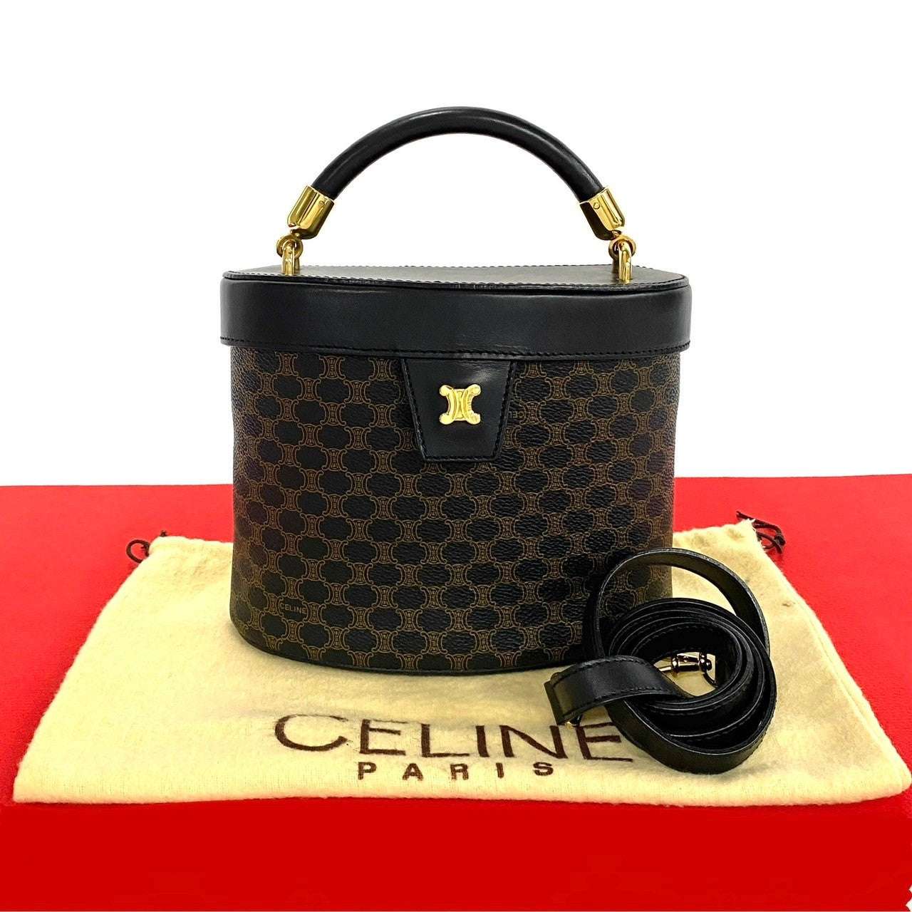 Celine Macadam Blazon 2way Leather Handbag