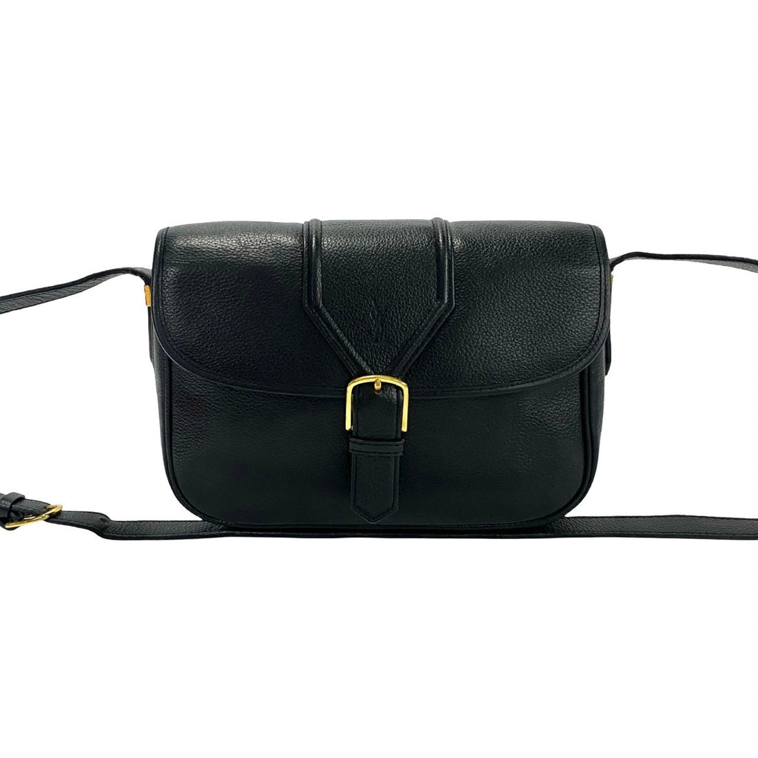 Yves Saint Laurent Leather Shoulder Bag Black