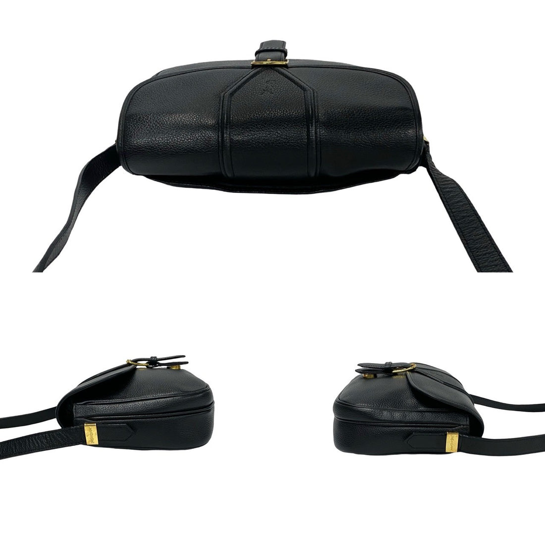 Yves Saint Laurent Leather Shoulder Bag Black